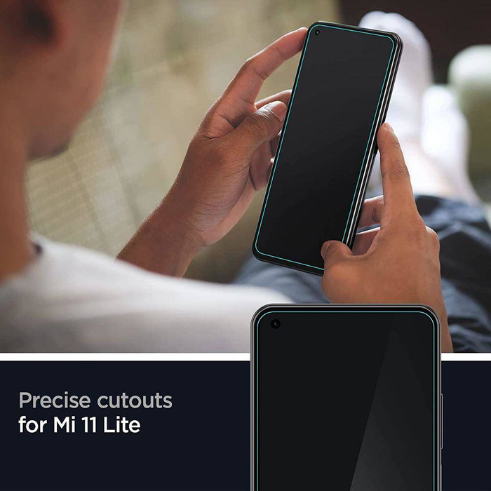 Spigen Glas.Tr Slim 2-Pack Xiaomi Mi 11 Lite / Mi 11 Lite 5G Verre Tempéré