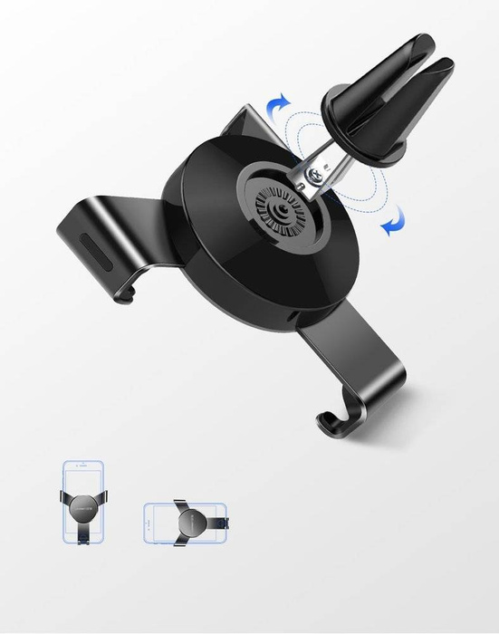 Ugreen gravitační držák do auta pro mřížku ventilace přívodu vzduchu šedá (50564)