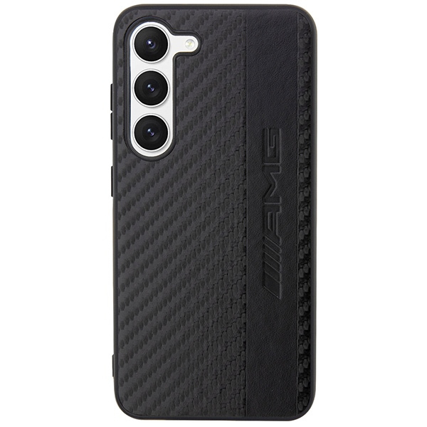 Obal Amg Amhcs23sblsca S23 S911 Black/Black Hardcase Carbon Stripe&amp;embossed Case