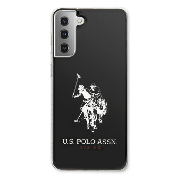 Coque US POLO Samsung Galaxy S21 G991 Shiny Big Logo USHCS21STPUHRBK Étui noir