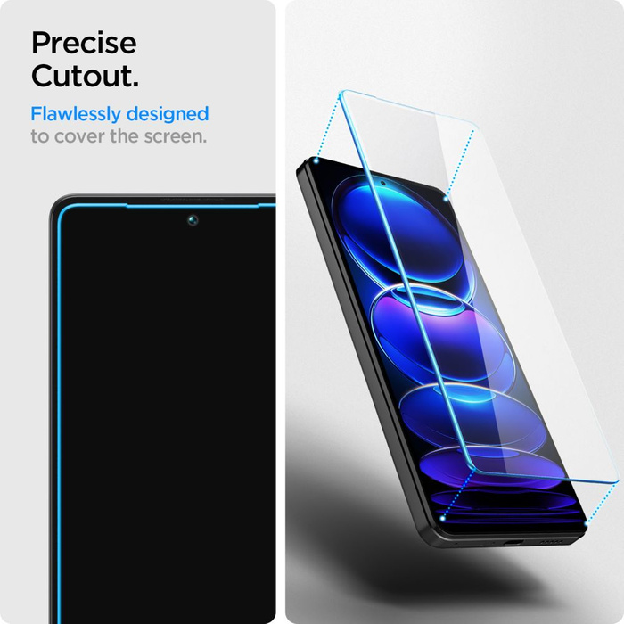 Verre trempé Spigen Glas.tr Slim 2-pack Xiaomi Redmi Note 12 Pro 5G / 12 Pro+ Plus 5G / Poco X5 Pro 5G Clear