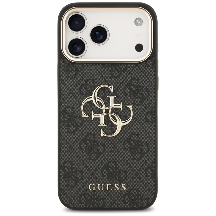 Etui Guess 4G Big 4G Classic Logo do     iPhone 17 Pro Max czarny złoty