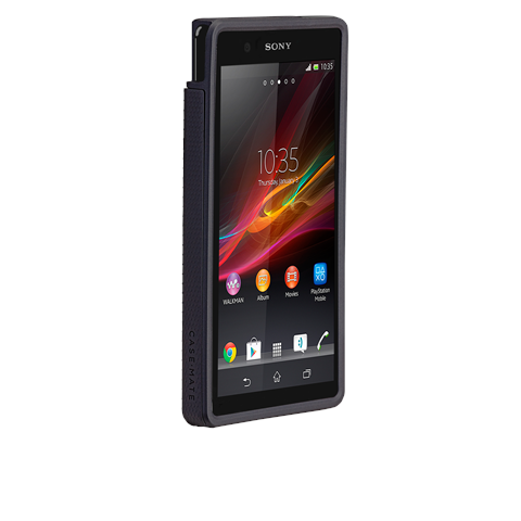 Pouzdro Sony Xperia Z Case-Mate Hybrid Tough Black Case + fólie