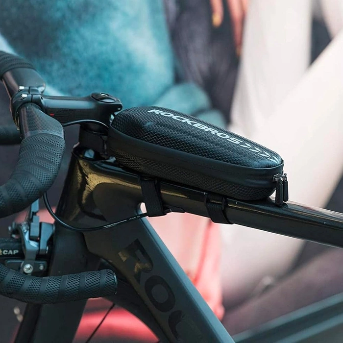 Sacoche de vélo étanche Rockbros B60 pour cadre - noir