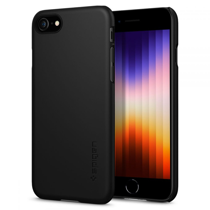Hülle Spigen Thin Fit IPhone 7 / 8 / SE 2020 / 2022 SCHWARZ