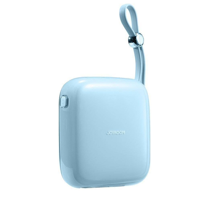 Joyroom Powerbank 10000mAh Jelly Series 22.5W mit eingebautem Lightning Kabel blau (JR-L003)