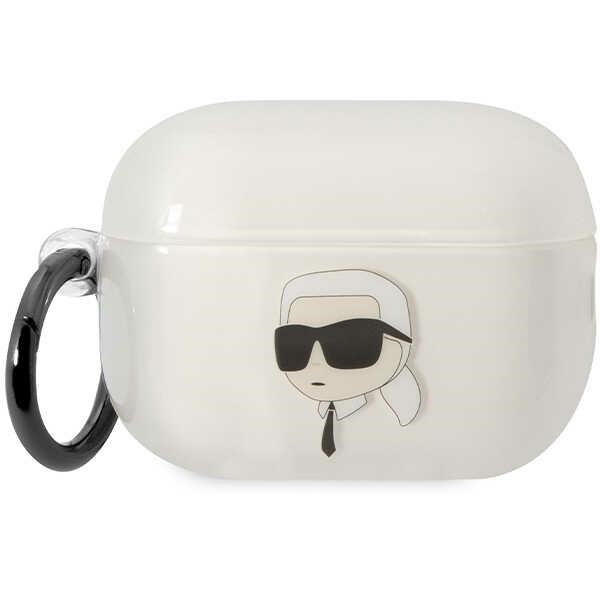 Cover Karl Lagerfeld KLAP2HNIKTCT Copertura Airpods Pro 2 trasparente Ikonik Karl Lagerfeld Case