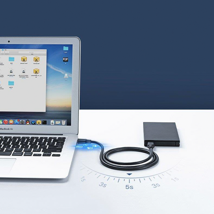 Ugreen Kabel USB 3.0 Kabel (männlich) - USB 3.0 (männlich) 2m grau (10371)