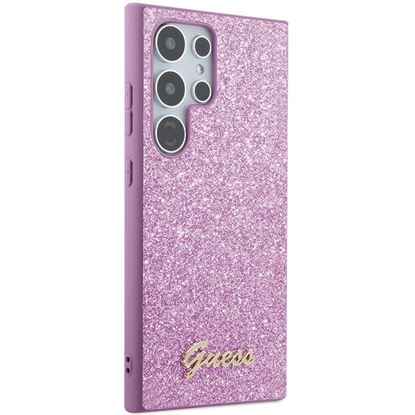 Etui Guess GUHCS24LHGGSHU Samsung Galaxy S24 Ultra S928 fioletowy/purple hardcase Glitter Script Case