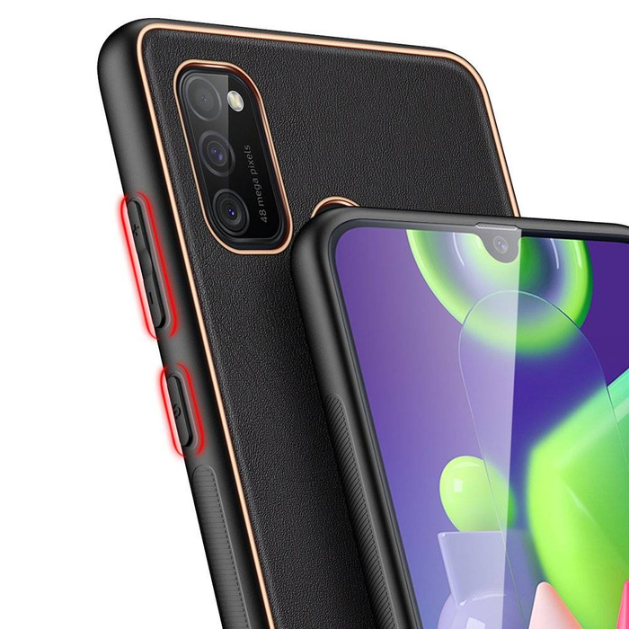 Elegantní kryt Dux Ducis Yolo z ekologické kůže pro Samsung Galaxy M30s černý