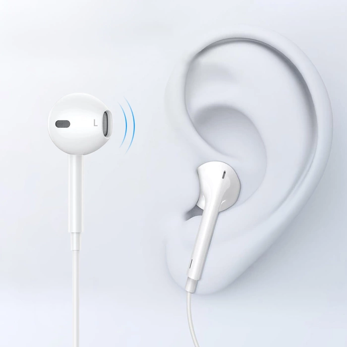 Choetech USB-C 1,2 m In-Ear-Kopfhörer – Weiß