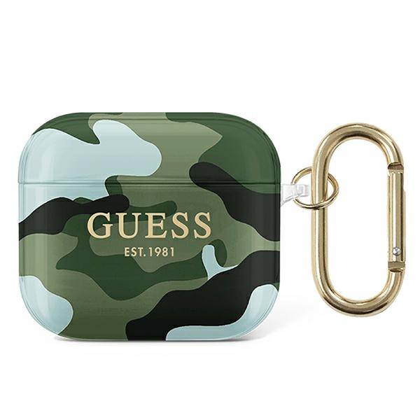 Zelené Case GUESS Apple Puzdro 3 Camo Collection