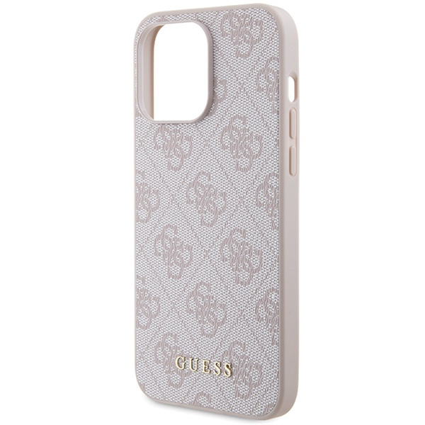 Etui Guess GUHCP15XG4GFPI iPhone 15 Pro Max 6.7" różowy/pink hard case 4G Metal Gold Logo Case