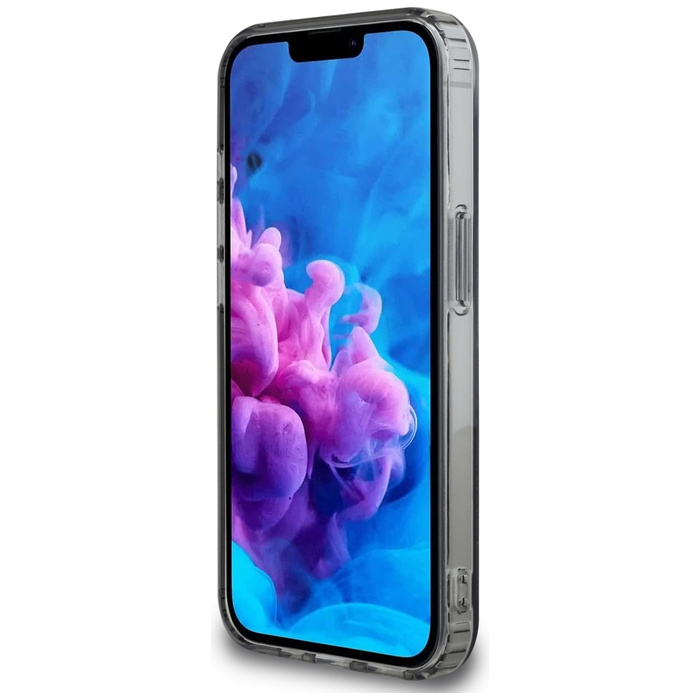 Etui Karl Lagerfeld IML Metal Karl &     Choupette Heads MagSafe do iPhone 16e czarny