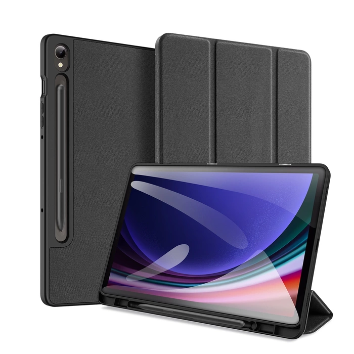 Dux Ducis Domo pouzdro na Samsung Galaxy Tab S9 FE se stojánkem - černé