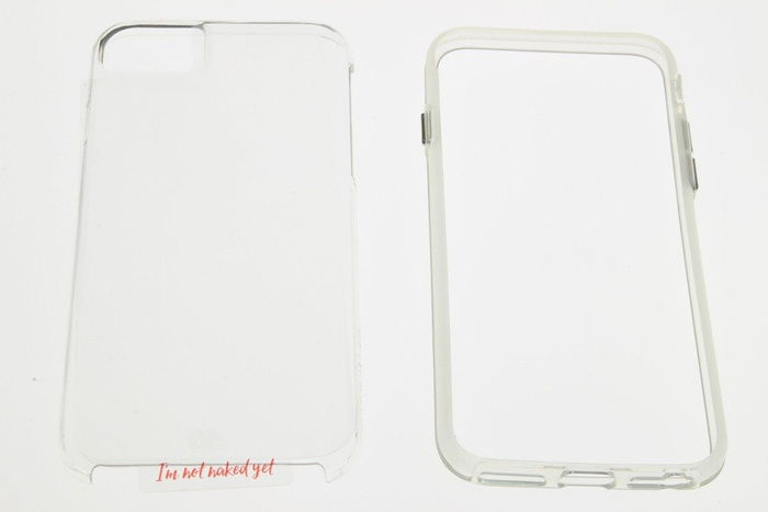 Telefontok Apple iPhone 8 7 6S 6 Case-Mate Tough Naked Custom Clear Cover (Kemény meztelen egyedi átlátszó borítás) 