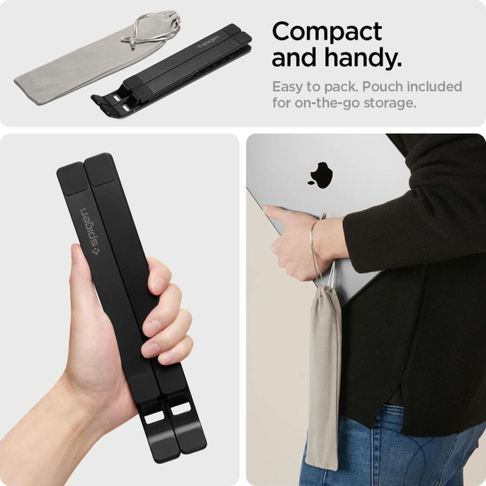 Spigen Ld201 Universal Laptop-Ständer Schwarz Case