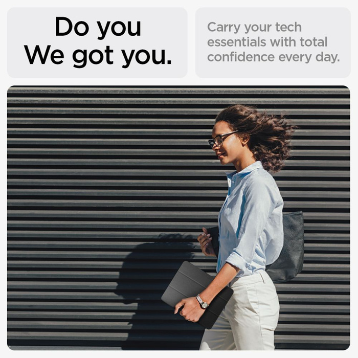 Funda Spigen iPad Urban Fit Air 10.9 4 / 5 / 2020-2022 / 6 7 / 2024-2025 Negro Case