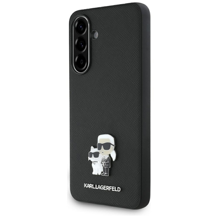 Etui Karl Lagerfeld Saffiano w/ K&C      Metal Logo do Samsung Galaxy A56 czarny