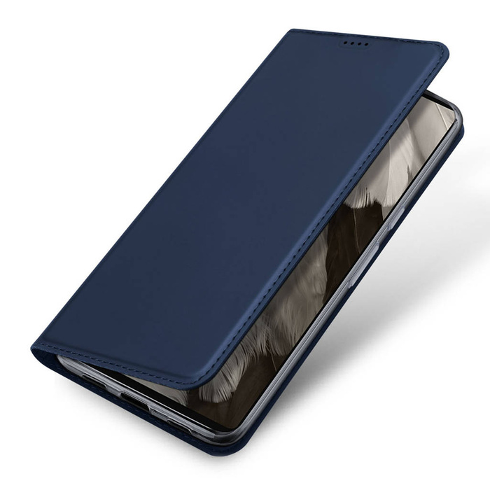 Funda Dux Ducis Skin Pro para Google Pixel 7a Flip Card Wallet Stand Blue
