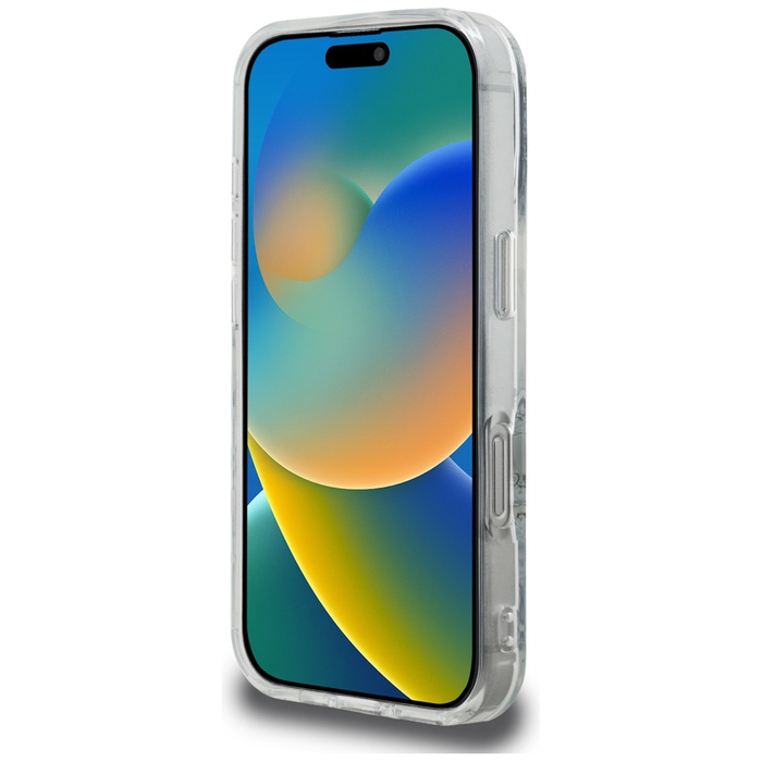 Etui Karl Lagerfeld iPhone 16 Pro Max IML Multi K&C Head Pattern Przezroczysty