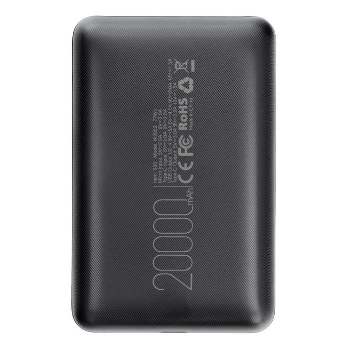 Powerbank Veger S20 (W2053) PD QC3.0 2A 22,5W 20000 mAh czarny