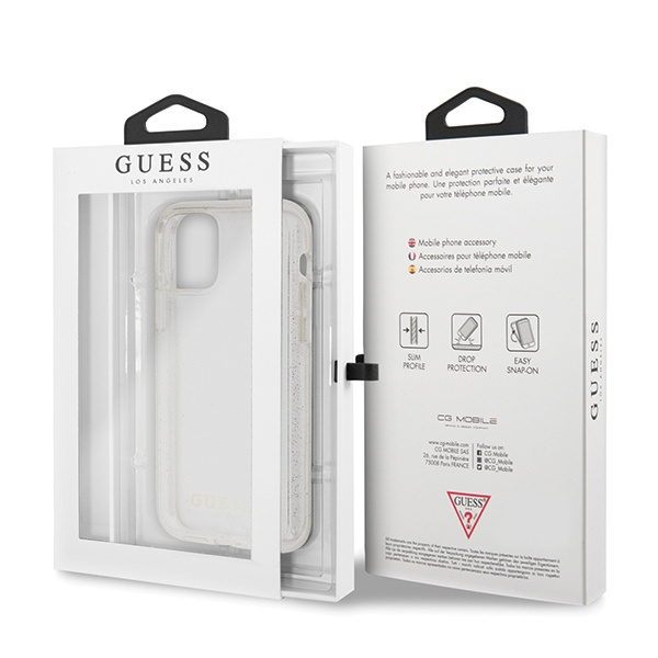 Case GUESS Apple iPhone 11 Pro Glitter Silver Case