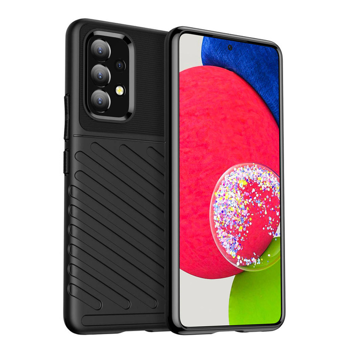 Hülle Thunder Case flexible gepanzerte hülle Abdeckung Samsung Galaxy A53 5G schwarz Case
