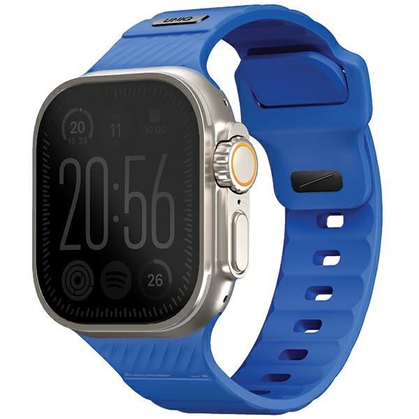 Pasek UNIQ Stride Apple Watch Series1/2/3/4/5/6/7/8/9/SE/SE2/Ultra/Ultra 2 42/44/45/49mm FKM Rubber Strap niebieski/cobalt blue