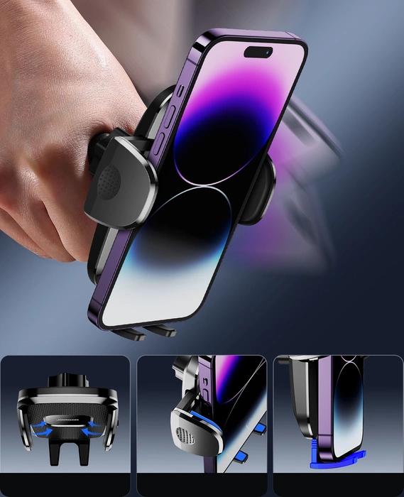 Mechanický držák telefonu do auta Joyroom pro palubní desku v kokpitu černý (JR-ZS259)