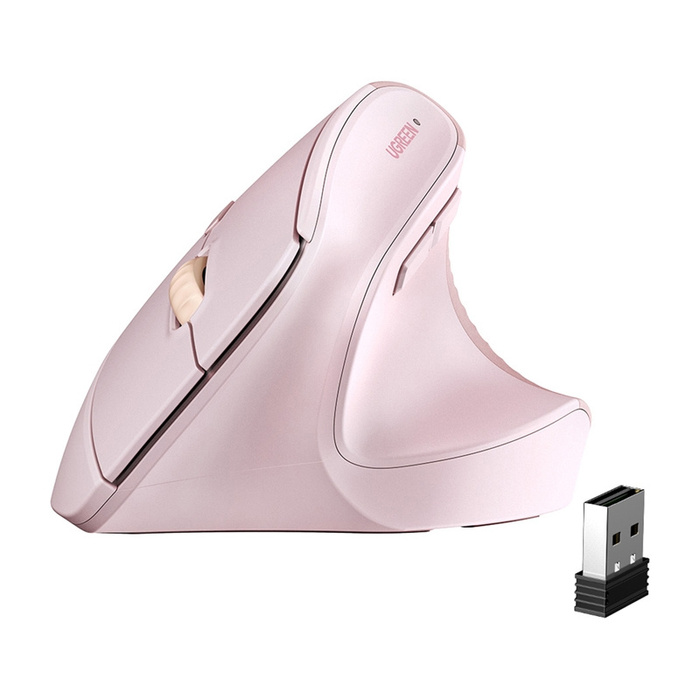 Wireless mouse Ugreen M571 2.4GHz + BT (pink)