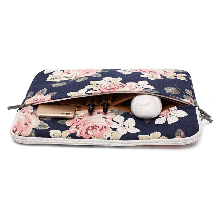 Telefontok CANVASLIFE Macbook Pro 15 Navy Rose Sleeve Case tok