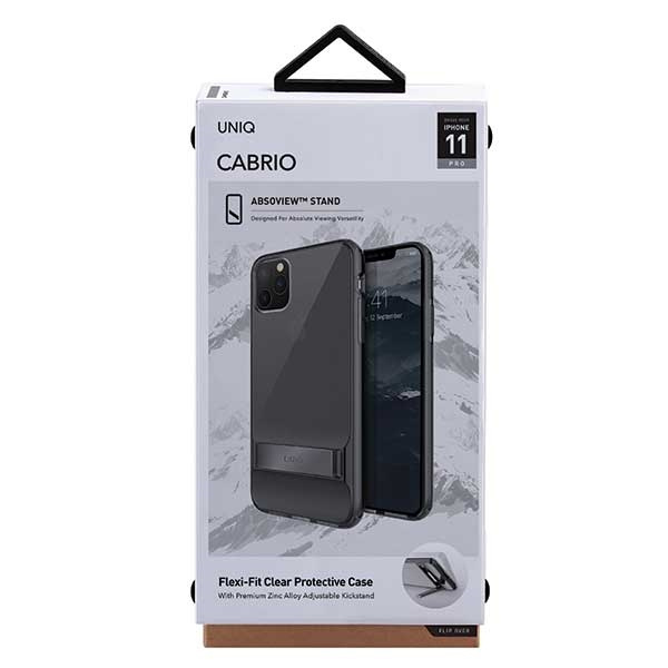 UNIQ coque Cabrio iPhone 11 Pro gris/gris fumé