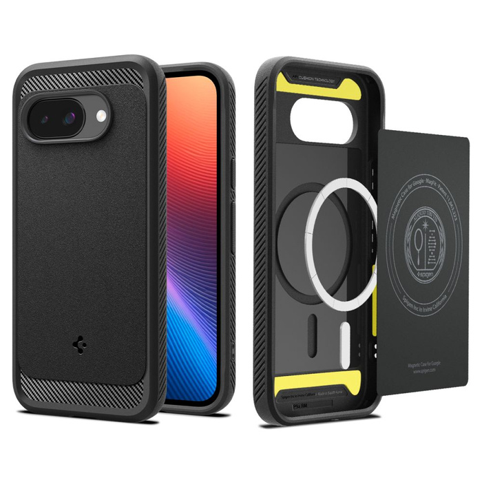ETUI SPIGEN GOOGLE PIXEL 9A RUGGED ARMOR MAG MAGSAFE MATOWE CZARNE