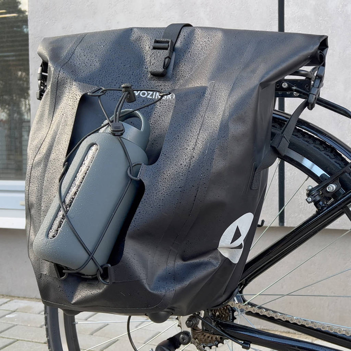 Wozinsky sac de vélo étanche sacoche de coffre 25l noir (WBB24BK)