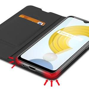 Dux Ducis Skin Pro Holster Cover mit Flap Realme C21 schwarz