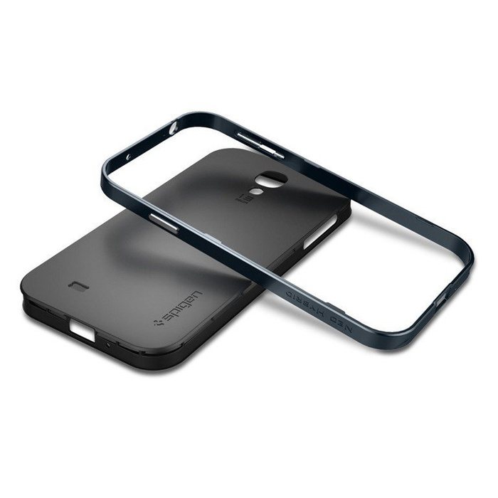 Telefontok Samsung Galaxy S4 I9500 SPIGEN Neo Hybrid Metal Slate tok