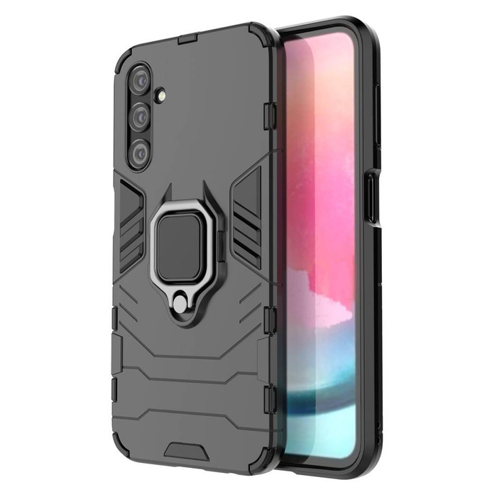 Pouzdro Ring Armor pro Samsung Galaxy A24 4G pancéřový kryt magnetický držák kroužkový černý