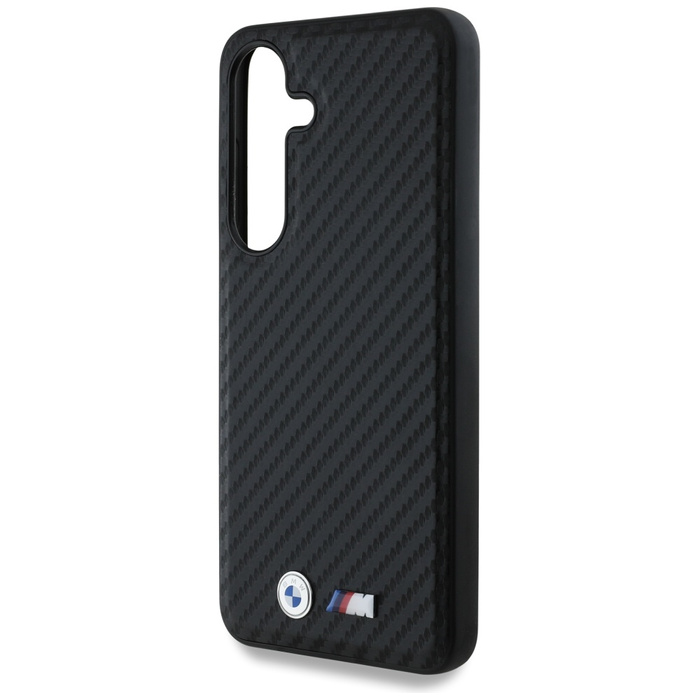 Case BMW Leather Carbon MagSafe for Samsung Galaxy S25 black
