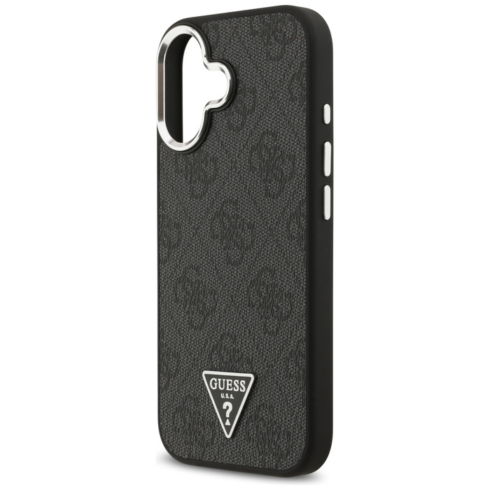 Etui Guess 4G Triangle Logo MagSafe do   iPhone 17 czarny srebrny