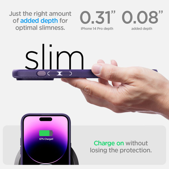 Obal Spigen Mag Armor iPhone 14 Pro Max Deep Purplecase