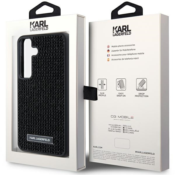 Etui Karl Lagerfeld KLHCS24SHDSPRK S24 S921 hardcase czarny/black Rhinestone Metal Logo Case