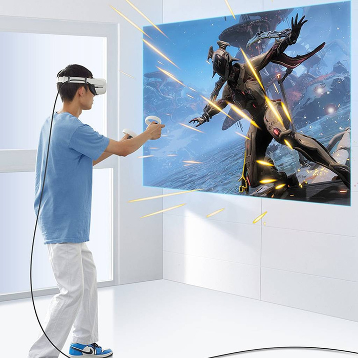 Ugreen úhlový kabel USB Typ C - USB Typ C pro nabíjení 60W / přenos dat s podporou brýlí VR (např. Oculus Quest 2) 5m černý (US551)