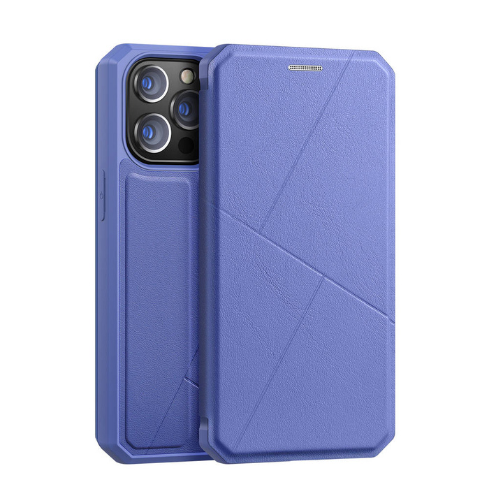 Custodia tipo libreria DUX DUCIS Skin X per iPhone 13 Pro blu