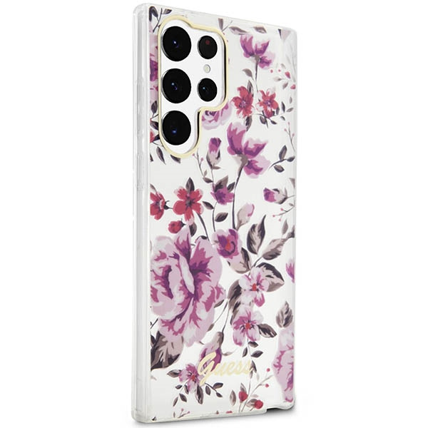 Obal Guess Guhcs23lhcfwst S23 Ultra S918 White/White Hardcase Flower Collection Case