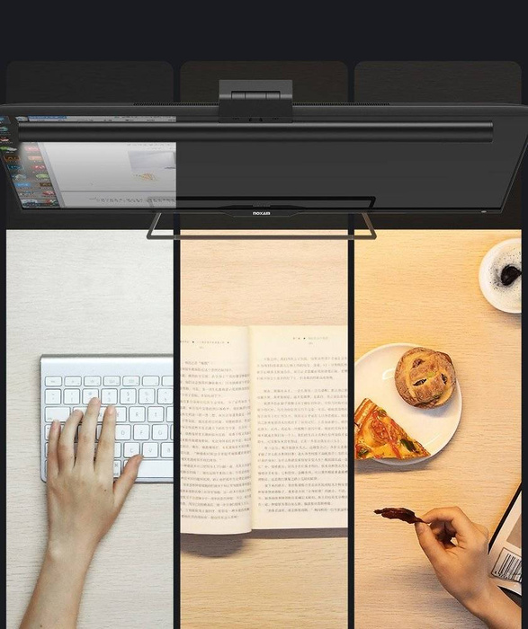 Luz LED Baseus i-wok para iluminación de pantalla de monitor de escritorio negra (DGIWK-B01)