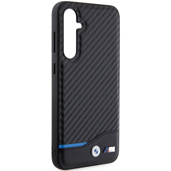 Hülle BMW BMHCS23FE22NBCK Samsung Galaxy S23 FE S711 schwarz/schwarz Leder Carbon Case