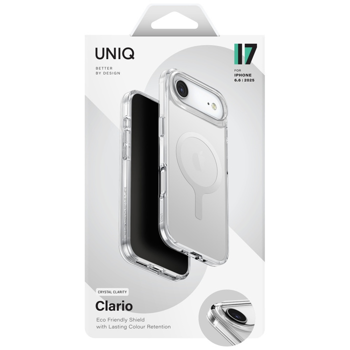 Etui UNIQ Clario do iPhone Air Magclick  Charging przezroczysty