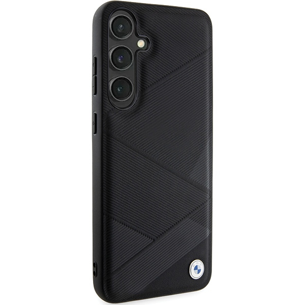 Case BMW BMHCS24S23RCGPK S24 S921 black/black hardcase Signature Leather Crossing Lines Pattern Case