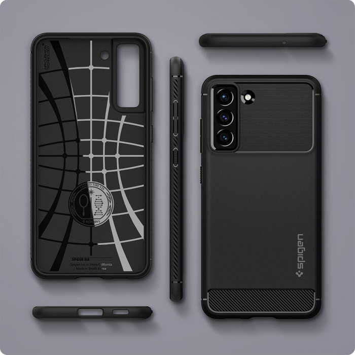 Spigen Rugged Armor S21 FE MATTE Nero Case